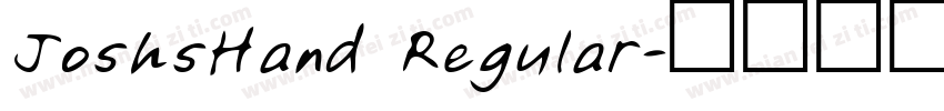JoshsHand Regular字体转换